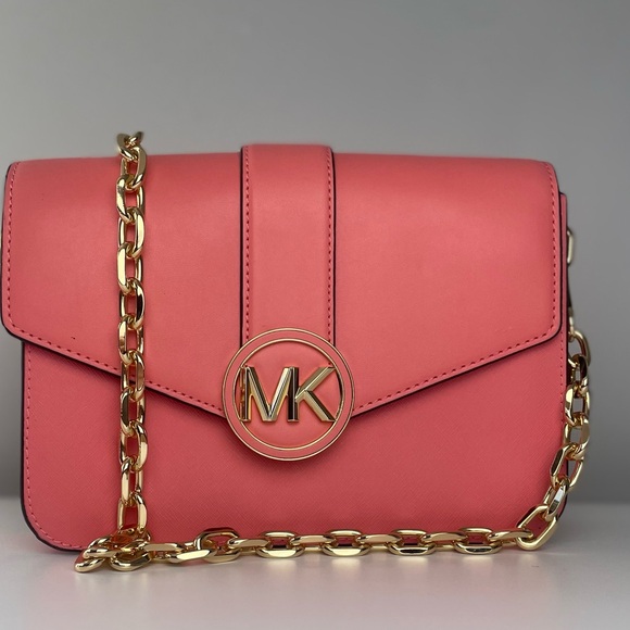 Michael Kors Handbags - Michael Kors Carmen Medium Convertible Shoulder Bag Grapefruit